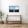 imageKate and Laurel Moonrise Over the Mountain Lake Set of 2 18x24 Framed Canvas Wall Art Set by Michael Schauer Sylvie Black Modern Landscapes Nature Art for Wall Decor Living Room Bedroom