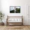 imageKate and Laurel Mountain Ridge and Green Meadow Set of 2 18x24 Framed Canvas Wall Art Set by Michael Schauer Sylvie Black Modern Landscapes Nature Art for Wall Decor Living Room Bedroom