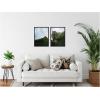 imageKate and Laurel Mountain Ridge and Green Meadow Set of 2 18x24 Framed Canvas Wall Art Set by Michael Schauer Sylvie Black Modern Landscapes Nature Art for Wall Decor Living Room Bedroom
