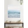 imageKate and Laurel Ocean Swim 1 Square Framed Canvas Wall Art by Stephanie Klatt 30 x 30 Sylvie White Coastal Beach Animals Landscapes Art for Wall Decor Living Room Bedroom
