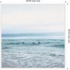 imageKate and Laurel Ocean Swim 1 Square Framed Canvas Wall Art by Stephanie Klatt 30 x 30 Sylvie White Coastal Beach Animals Landscapes Art for Wall Decor Living Room Bedroom