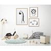 imageKate and Laurel Sylvie 390 Giraffe BW 409 Lion BW and 400 Elephant BW Framed Canvas Wall Art Set by Teju Reval of SnazzyHues 3 Piece Art Set Natural Fun Kids Animal Art