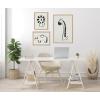 imageKate and Laurel Sylvie 390 Giraffe BW 409 Lion BW and 400 Elephant BW Framed Canvas Wall Art Set by Teju Reval of SnazzyHues 3 Piece Art Set Natural Fun Kids Animal Art