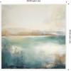 imageKate and Laurel Sylvie Abstract Calming Lake Landscape Framed Canvas Wall Art by The Creative Bunch Studio 30 x 30 Gold Coastal Abstract Landscapes Art for Wall Decor Living Room BedroomWhite