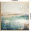 imageKate and Laurel Sylvie Abstract Calming Lake Landscape Framed Canvas Wall Art by The Creative Bunch Studio 30 x 30 Gold Coastal Abstract Landscapes Art for Wall Decor Living Room BedroomNatural