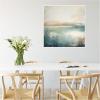 imageKate and Laurel Sylvie Abstract Calming Lake Landscape Framed Canvas Wall Art by The Creative Bunch Studio 30 x 30 Gold Coastal Abstract Landscapes Art for Wall Decor Living Room BedroomWhite