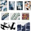 imageKate and Laurel Sylvie Abstract Mountain Range I and III Orange Framed Canvas Wall Art Set by Amy Lighthall 2 Piece Set 18x24 Gray Colorful Modern Landscape Wall Dcor