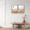 imageKate and Laurel Sylvie Abstract Mountain Range I and III Orange Framed Canvas Wall Art Set by Amy Lighthall 2 Piece Set 18x24 Gray Colorful Modern Landscape Wall Dcor
