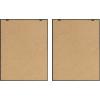 imageKate and Laurel Sylvie Alpaca Front and Back Framed Canvas Wall Art by Amy Peterson Set of 2 18x24 Gray Adorable Animal Wall DecorGrey
