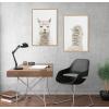 imageKate and Laurel Sylvie Alpaca Front and Back Framed Canvas Wall Art by Amy Peterson Set of 2 18x24 Gray Adorable Animal Wall DecorNatural