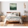 imageKate and Laurel Sylvie Beaded Tonal Abstract Comforting Sage Emerald Forest Green Landscape Vintage Framed Canvas Wall Art by The Creative Bunch Studio 30x30 Gold Modern Abstract Landscape Art