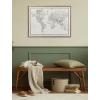 imageKate and Laurel Sylvie Beaded Vintage Black and White World Map Vintage Framed Canvas Wall Art by The Creative Bunch Studio 23x33 Gold Modern Geographical Map DcorGold