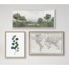 imageKate and Laurel Sylvie Beaded Vintage Black and White World Map Vintage Framed Canvas Wall Art by The Creative Bunch Studio 23x33 Gold Modern Geographical Map DcorGold