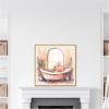 imageKate and Laurel Sylvie Flamingo Bath Pastel Tropical Bathroom Watercolor Framed Canvas Wall Art by The Creative Bunch Studio 30 x 30 Gold Whimsical Bathroom Animals Tropical Decor Living Room