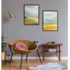 imageKate and Laurel Sylvie Golden Root Lake I and II Framed Canvas Wall Art Set by Nikita Jariwala 2 Piece Set 18x24 Brown Soft Abstract Prairie Landscape Art for Wall Decor