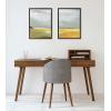 imageKate and Laurel Sylvie Golden Root Lake I and II Framed Canvas Wall Art Set by Nikita Jariwala 2 Piece Set 18x24 Brown Soft Abstract Prairie Landscape Art for Wall Decor