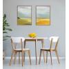 imageKate and Laurel Sylvie Golden Root Lake I and II Framed Canvas Wall Art Set by Nikita Jariwala 2 Piece Set 18x24 Natural Soft Abstract Prairie Landscape Art for Wall Decor
