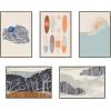 imageKate and Laurel Sylvie HB Duo Bird Branch Framed Canvas Wall Art by Hannah Beisang 23x33 Natural Colorful Bird Illustration Art for Wall