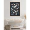 imageKate and Laurel Sylvie HB Duo Bird Branch Framed Canvas Wall Art by Hannah Beisang 23x33 Natural Colorful Bird Illustration Art for Wall