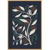 imageKate and Laurel Sylvie HB Duo Bird Branch Framed Canvas Wall Art by Hannah Beisang 23x33 Natural Colorful Bird Illustration Art for Wall