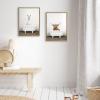imageKate and Laurel Sylvie Highland Cow Rustic Bubble Bath and Llama Rustic Bubble Bath Framed Canvas Wall Art Set by Amy Peterson Art Studio 2 Piece Set 18x24 Natural Bathroom Animal Wall Dcor Art Set