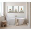 imageKate and Laurel Sylvie Highland Cow and Duckling in Little Fish Bath Framed Canvas Wall Art by Amy Peterson Art Studio 18x24 Gray Cute Animal Bathtub Art for Wall