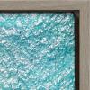 imageKate and Laurel Sylvie Maui Black Sand Beach 1 Framed Canvas Wall Art by Rachel Bolgov 18x40 Gray Coastal Beach Home DcorGrey