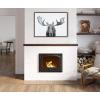 imageKate and Laurel Sylvie Moose Black and White Framed Canvas Wall Art by Amy Peterson Art Studio 23x33 Brown Modern Animal Portrait Art for WallBrown