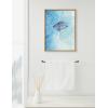 imageKate and Laurel Sylvie Stingray Framed Canvas Wall Art by Julie Maida 18x24 White Scenic Ocean Water Wall Decor ArtNatural