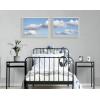 imageKate and Laurel Sylvie Uplifting Clouds Framed Canvas Wall Art Set by Stephanie Klatt 2 Piece Set 18x24 Gray Calming Neutral Wall Art Home DcorWhite