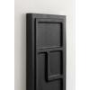 imageKate and Laurel Yuvan Decorative Carved Wall Art Plaque 13 x 36 Walnut Brown Modern Hand Carved Dimensional Art Panel for Solid Wood Wall Decor for Home DesignBlack