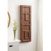 imageKate and Laurel Yuvan Decorative Carved Wall Art Plaque 13 x 36 Walnut Brown Modern Hand Carved Dimensional Art Panel for Solid Wood Wall Decor for Home DesignWalnut Brown