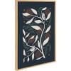 imageKate and Laurel Sylvie HB Duo Bird Branch Framed Canvas Wall Art by Hannah Beisang 23x33 Natural Colorful Bird Illustration Art for Wall