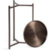 imageKate and Laurel Aguilar Modern Metal Round Nesting Tables Set of Two Black Transitional TwoPiece Circle Side Table Set for Use as Tiered Plant Stands or Outdoor Plant DecorBronze