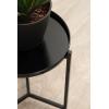 imageKate and Laurel Aguilar Modern Metal Round Nesting Tables Set of Two Black Transitional TwoPiece Circle Side Table Set for Use as Tiered Plant Stands or Outdoor Plant DecorBlack