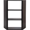 imageKate and Laurel Akita Modern Angled ThreeTier Wall Shelf 20 x 6 x 26 Black Decorative Over The Toilet Shelf for Use as Bathroom Storage or Living Room Display ShelvingBlack
