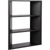 imageKate and Laurel Akita Modern Angled ThreeTier Wall Shelf 20 x 6 x 26 Black Decorative Over The Toilet Shelf for Use as Bathroom Storage or Living Room Display ShelvingBlack