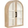 imageKate and Laurel Arcott Modern Arch Wall Cabinet 16 x 7 x 24 White Transitional Arched Cabinet for Use as OverTheToilet Storage or Living Room Storage OptionWhite