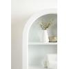 imageKate and Laurel Arcott Modern Arch Wall Cabinet 16 x 7 x 24 White Transitional Arched Cabinet for Use as OverTheToilet Storage or Living Room Storage OptionWhite