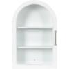 imageKate and Laurel Arcott Modern Arch Wall Cabinet 16 x 7 x 24 White Transitional Arched Cabinet for Use as OverTheToilet Storage or Living Room Storage OptionWhite