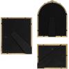 imageKate and Laurel Arendahl ThreePiece Picture Frame Set Antique Gold Set of 3 Varying Sizes Vintage Rectangle and Arched Photo Frame Set for Use as Gallery Wall Frames