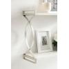 imageKate and Laurel Arietta Modern Glam 2Tier Wood and Metal Shelf 24 x 7 x 16 White and Silver Contemporary Decorative Wall Shelves for OverTheToilet Storage and DisplaySilverWhite