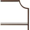 imageKate and Laurel Ciel Modern Glam Wide TwoTier Wall Shelf 24 x 20 Bronze Tiered Bathroom Shelves for Over The Toilet Storage or Bedroom Makeup OrganizerBronze