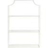 imageKate and Laurel Ciel Modern Glam Wide TwoTier Wall Shelf 24 x 20 Bronze Tiered Bathroom Shelves for Over The Toilet Storage or Bedroom Makeup OrganizerWhite