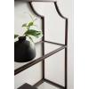 imageKate and Laurel Ciel Modern Glam Wide TwoTier Wall Shelf 24 x 20 Bronze Tiered Bathroom Shelves for Over The Toilet Storage or Bedroom Makeup OrganizerBronze