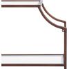 imageKate and Laurel Ciel Modern Glam Wide TwoTier Wall Shelf 24 x 20 Bronze Tiered Bathroom Shelves for Over The Toilet Storage or Bedroom Makeup OrganizerBronze