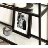 imageKate and Laurel Ciel Modern Glam Wide TwoTier Wall Shelf 24 x 20 Bronze Tiered Bathroom Shelves for Over The Toilet Storage or Bedroom Makeup OrganizerBlack