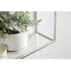 imageKate and Laurel Ciel Modern Glam Wide TwoTier Wall Shelf 24 x 20 Bronze Tiered Bathroom Shelves for Over The Toilet Storage or Bedroom Makeup OrganizerSilver
