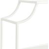 imageKate and Laurel Ciel Modern Glam Wide TwoTier Wall Shelf 24 x 20 Bronze Tiered Bathroom Shelves for Over The Toilet Storage or Bedroom Makeup OrganizerWhite