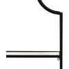 imageKate and Laurel Ciel Modern Glam Wide TwoTier Wall Shelf 24 x 20 Bronze Tiered Bathroom Shelves for Over The Toilet Storage or Bedroom Makeup OrganizerBlack